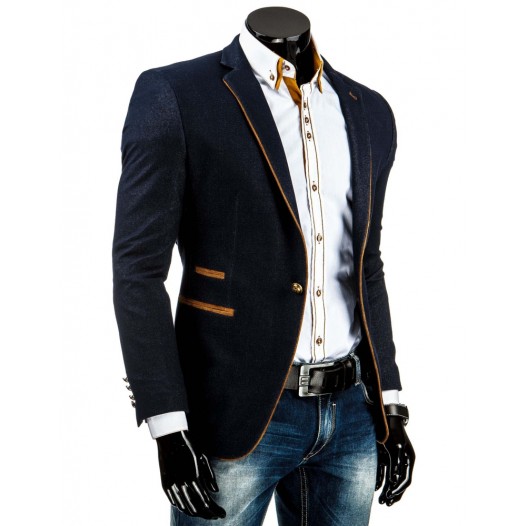 Pánské elegantní sako - Stilago, tmavě modré
