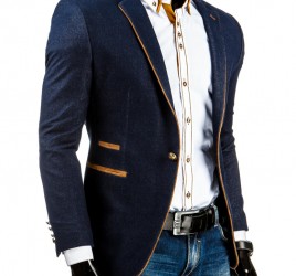 Pánské elegantní sako - Stilago, modré