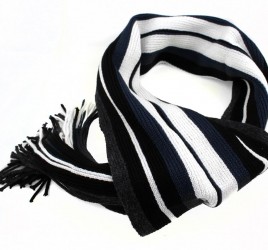 Pánská šála - elegantní, modrý pruh