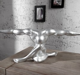 Dekorační předmět - Muscle, stříbrný