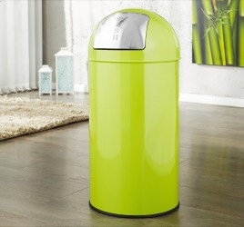 Nerezový odpadkový koš - 40L, limetkový