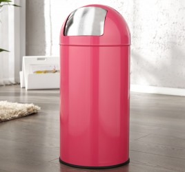 Nerezový odpadkový koš - 40L, vínový