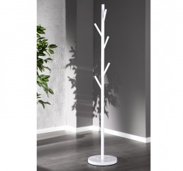 Moderní stojací věšák - Tree bílý