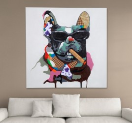 Moderní obraz na zeď - Boss, 80 x 80 cm