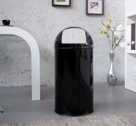Nerezový odpadkový koš - 40L ,černý